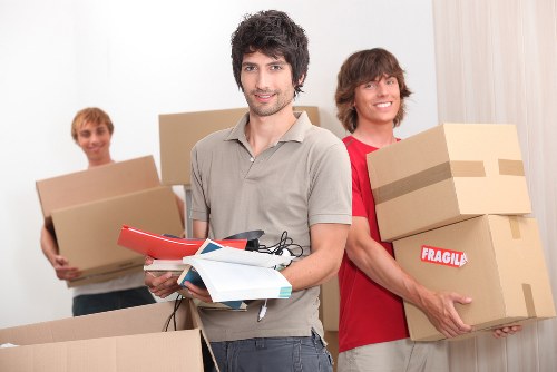 Unpacking and organising boxes in a Marylebone property