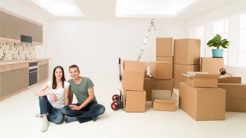 Loading furniture into a van for a Marylebone relocation