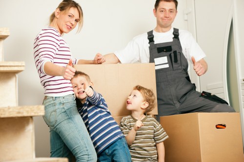 Office relocation with a removal van in Marylebone